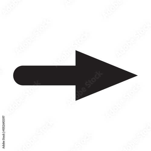 Arrow icon. flat style Arrow symbol. simple Arrow icon on a white background.