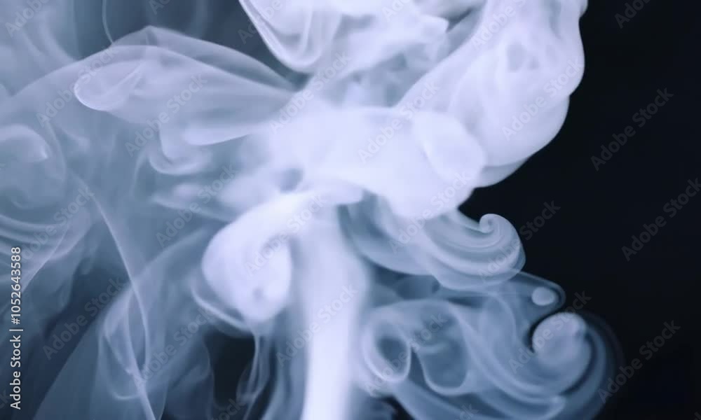 smoke on black background smoke on black background