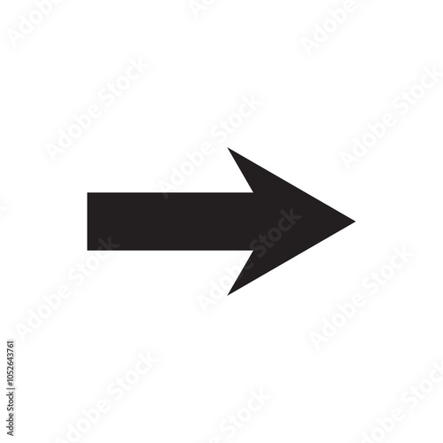 Arrow icon. flat style Arrow symbol. simple Arrow icon on a white background.