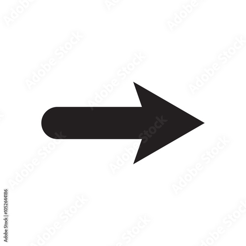 Arrow icon. flat style Arrow symbol. simple Arrow icon on a white background.