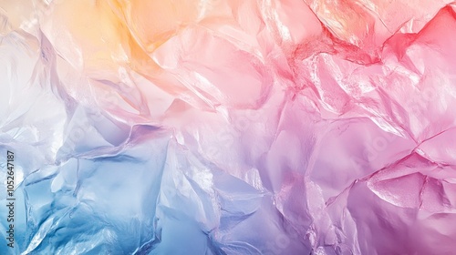 Blurry glass background with pastel colors gradient. Ideal for website banners, wallpapers, branding, and other projects. Multicolored glass texture for templates, prints, and more.