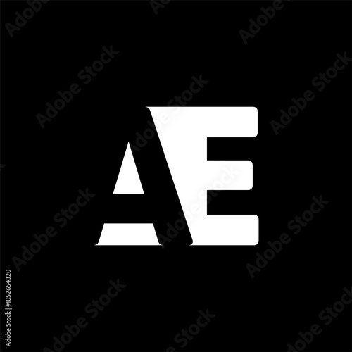 Letter AE logo icon design, modern, luxury, timeless, minimalist design