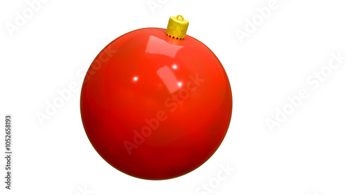 Esferas navideñas, roja