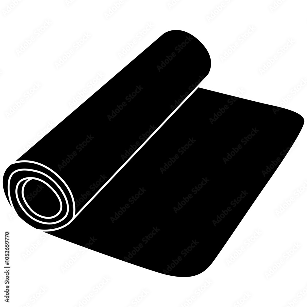 Yoga Mat Icon Yoga Mat Icon