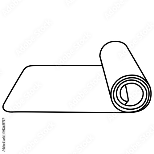 Yoga Mat Outline