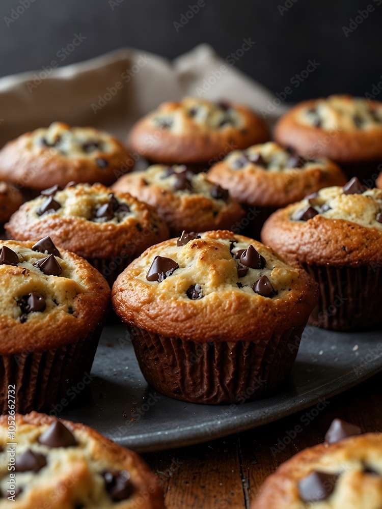 Chocolate chip muffins Chocolate chip muffins