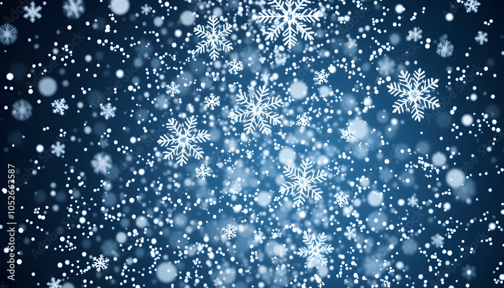 Snowflake Blizzard: Brilliant 3D Illustration Showcasing Descending Holiday Snowflakes isolated with white highlights, png Snowflake Blizzard: Brilliant 3D Illustration Showcasing Descending Holiday Snowflakes isolated with white highlights, png