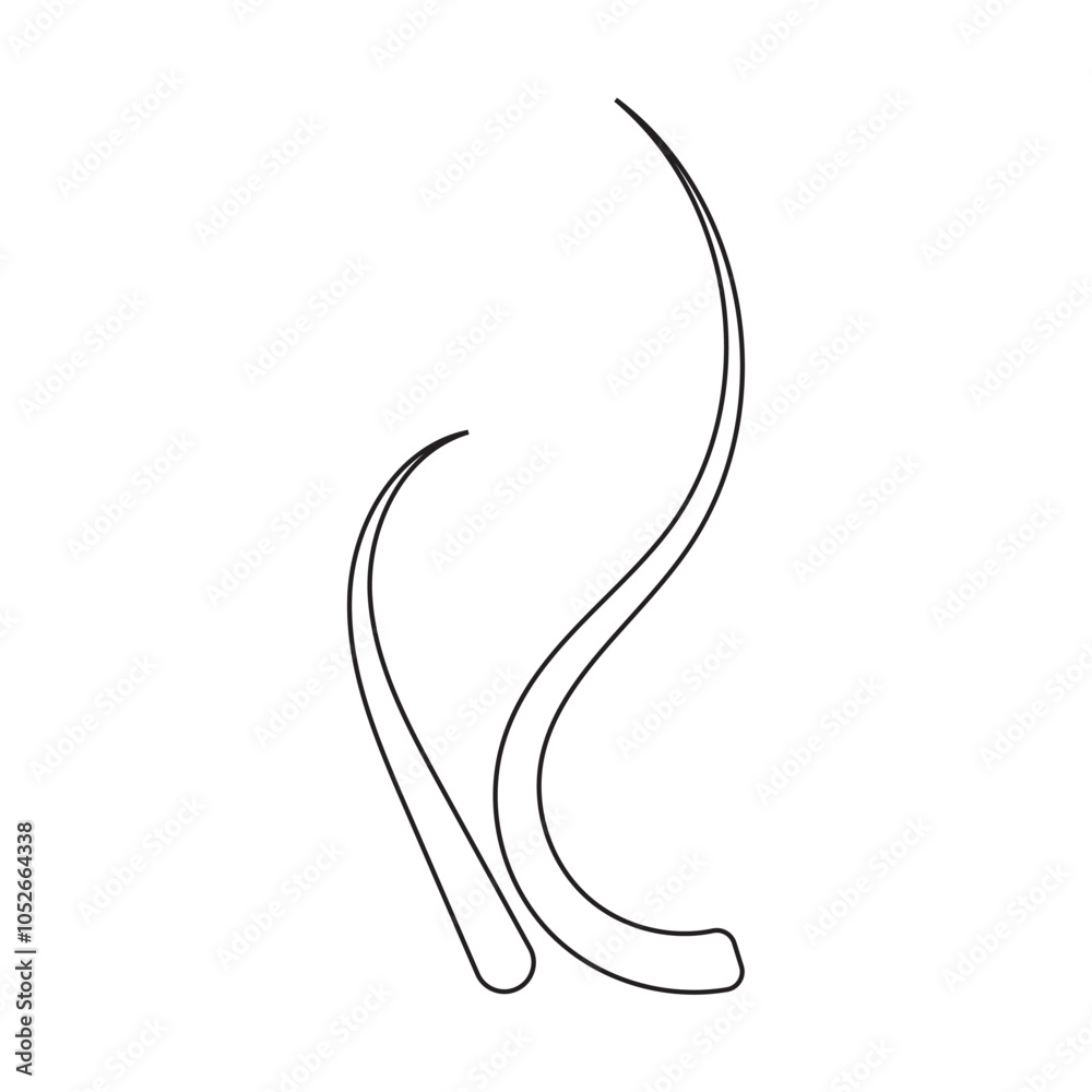 Smoke steam icon. logo, flat style Smoke steam vector illustration. Smoke steam icon. logo, flat style Smoke steam vector illustration.