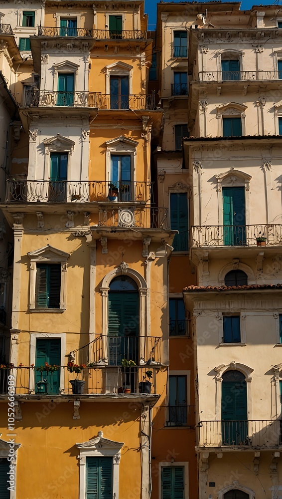City buildings in Reggio Calabria, Italy. City buildings in Reggio Calabria, Italy.