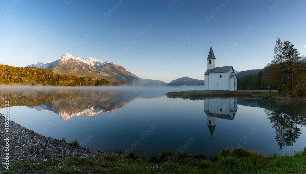 Obraz premium church in the lake