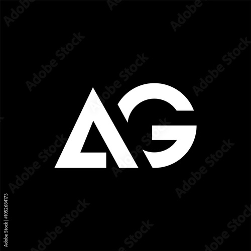 Letter AG logo icon design, modern, luxury, compny
