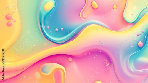 A playful mix of fluid shap...