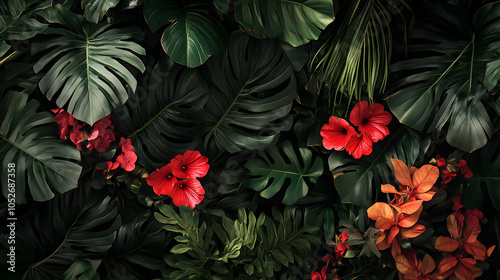 A Close Examination of the Hot Lips Plant (Psychotria elata) in its Biodiverse Tropical Environment photo