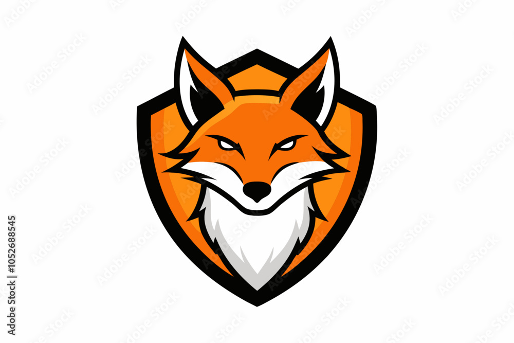 Obraz premium Fox head mascot vector logo design illustration.