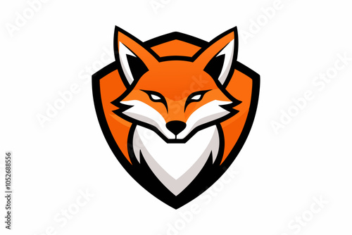 Fox head mascot vector logo design illustration.