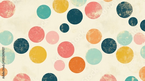 A retro polka dot pattern i...
