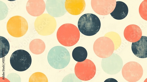 A retro polka dot pattern i...