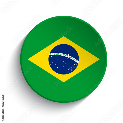 Brazil flag button