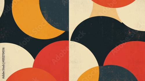 A retro-inspired geometric ...