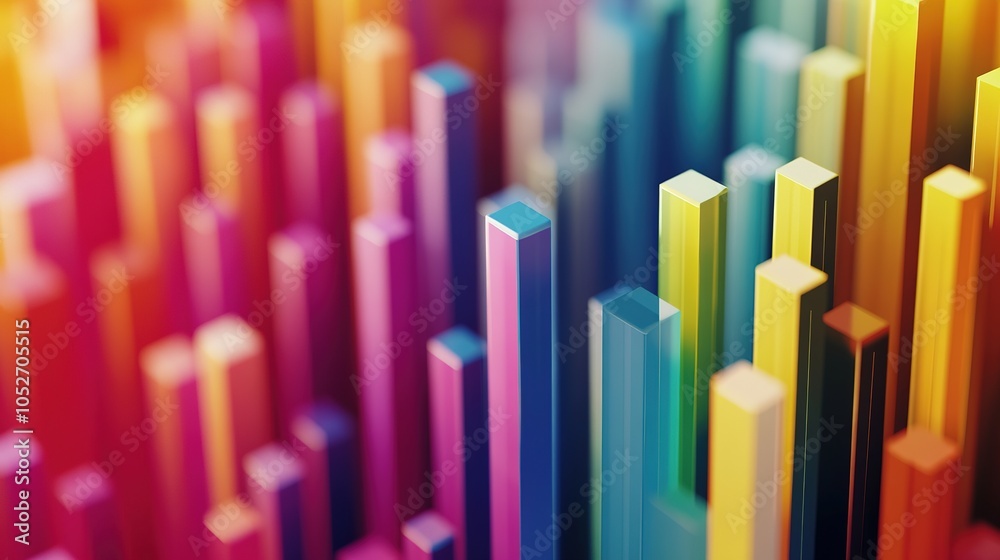 Colorful Abstract Structures in Vertical Arrangement Colorful Abstract Structures in Vertical Arrangement