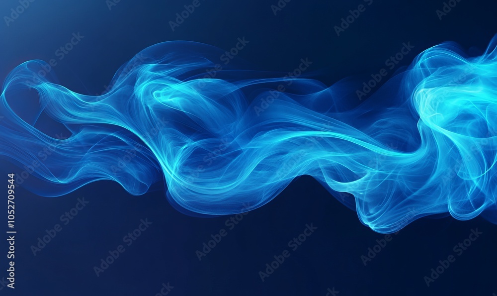 abstraction of blue smoke on a dark blue background abstraction of blue smoke on a dark blue background