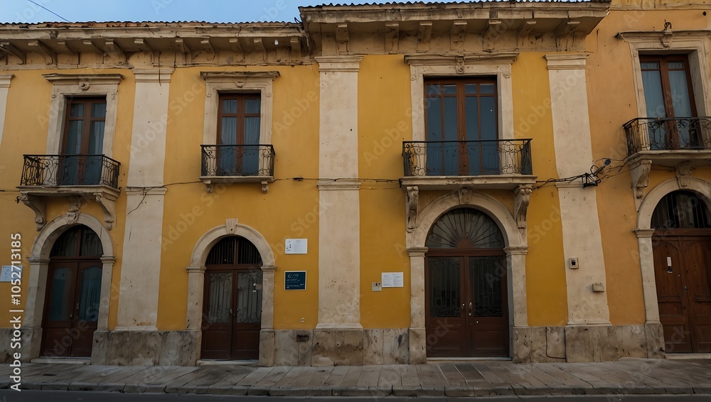 Historic Poste building in Reggio Calabria, Italy. Historic Poste building in Reggio Calabria, Italy.