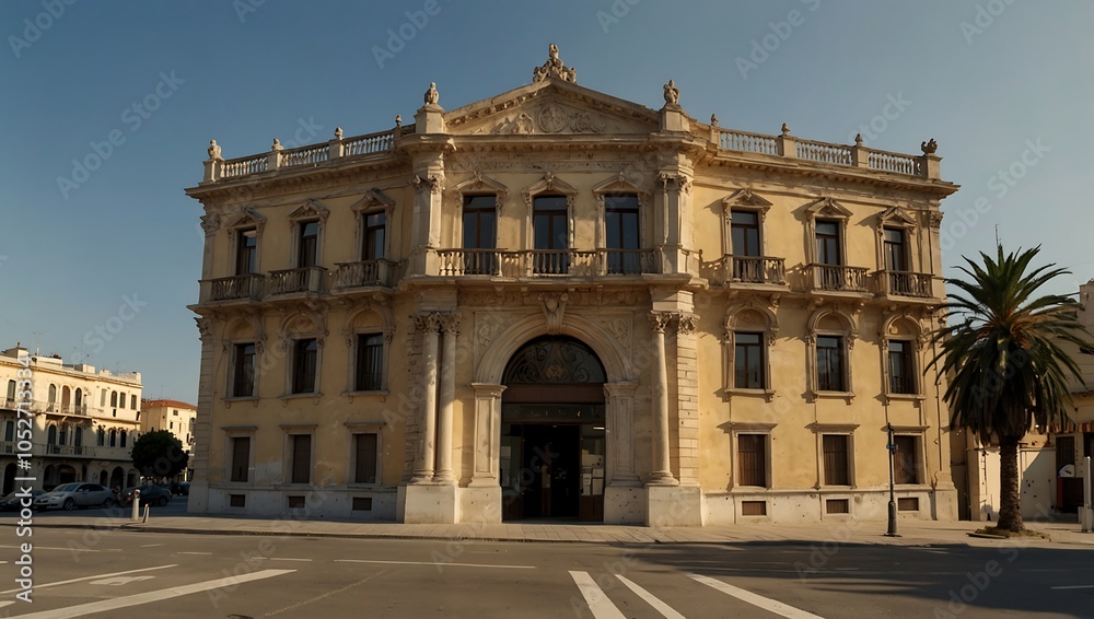 Obraz premium Historic Poste building, Reggio Calabria, Italy.