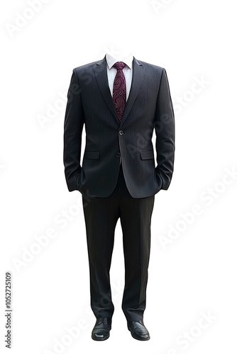 Headless Man in Suit with Tie