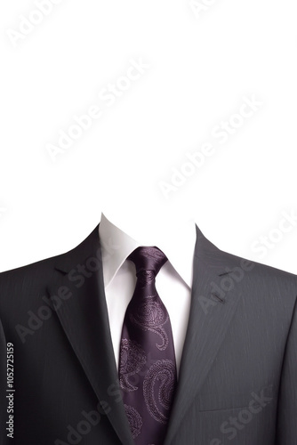 Suit and Tie for Photo Editing - Blank Template for Mockups