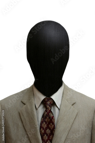 Anonymous Businessman in Suit with Tie