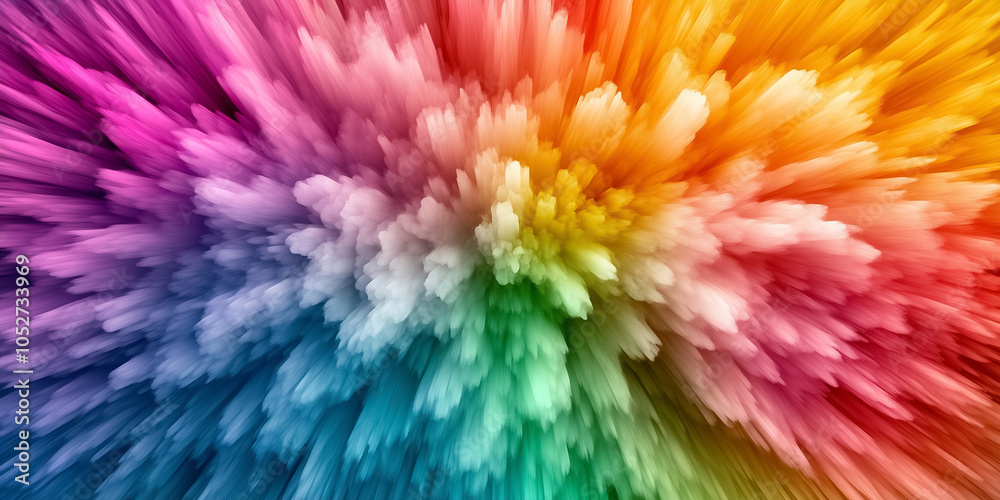 Colors blend harmoniously, creating a stunning spectrum that inspires artistic imagination