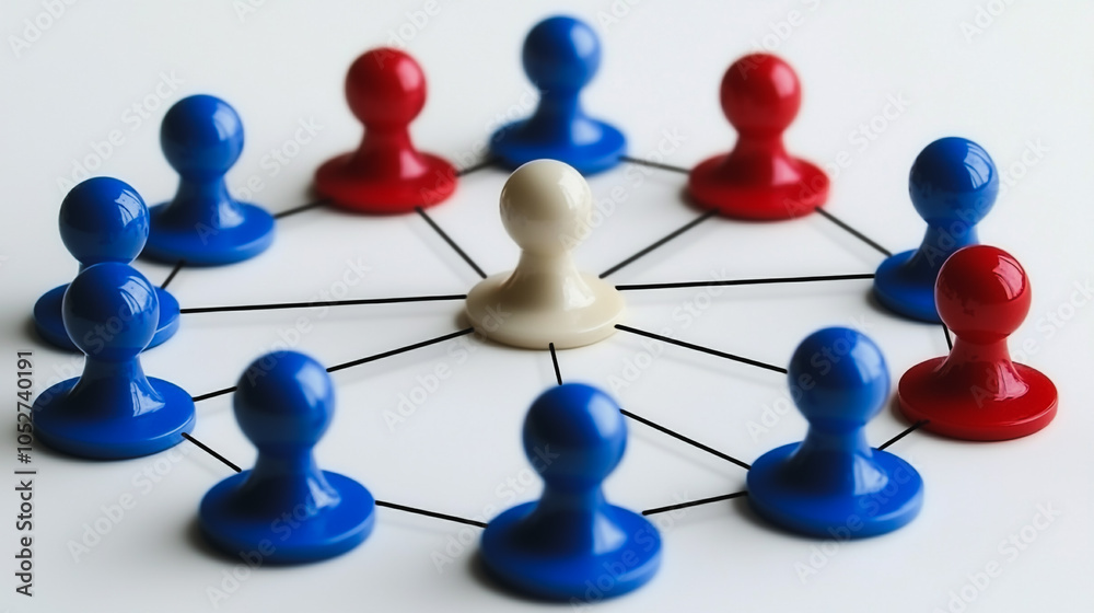 abstract professional business team people innovation connection of line from nail node to node on map background , networking concept abstract professional business team people innovation connection of line from nail node to node on map background , networking concept