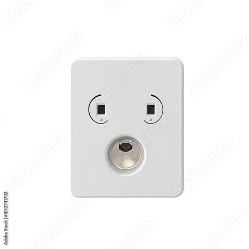 premium fireproof outlet mounted on at ransparent background