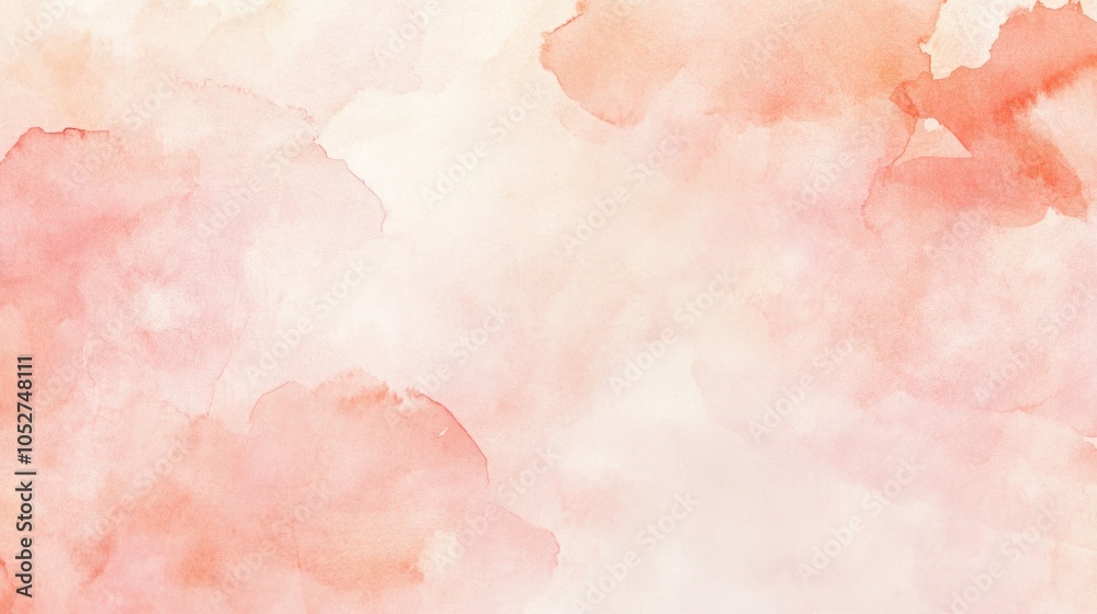 A soft watercolor texture in pastel pink and peach hues, creating a gentle and romantic backdrop perfect for invitations or feminine branding A soft watercolor texture in pastel pink and peach hues, creating a gentle and romantic backdrop perfect for invitations or feminine branding