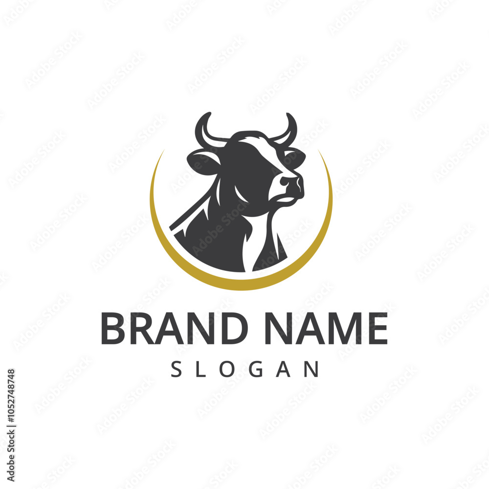 Cow Logo. Premium Cow farm product logo design vector. Vintage Cattle Angus Beef logo Cow Logo. Premium Cow farm product logo design vector. Vintage Cattle Angus Beef logo