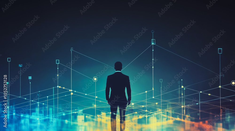 abstract business man stands on the peak of success amid tall, innovative Arrows point the way to success. and graphs with statistics to analyze business potential and predict future developments in
abstract business man stands on the peak of success amid tall, innovative Arrows point the way to success. and graphs with statistics to analyze business potential and predict future developments in