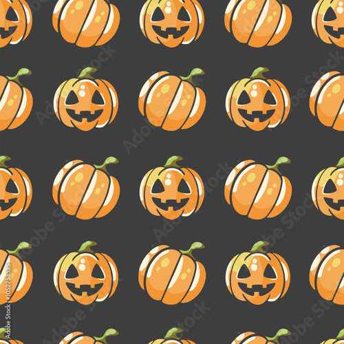 Happy Halloween pattern. Vector illustration. 