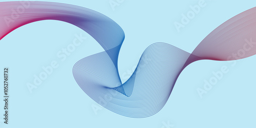 wave lines on blue background with elegant design used as design magazine background