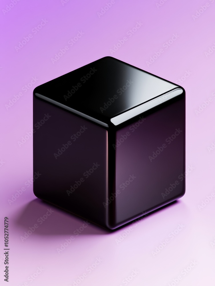 closeup of a stylized, modern, metallic, glossy, three-dimensional cube, box, with copy space. closeup of a stylized, modern, metallic, glossy, three-dimensional cube, box, with copy space.