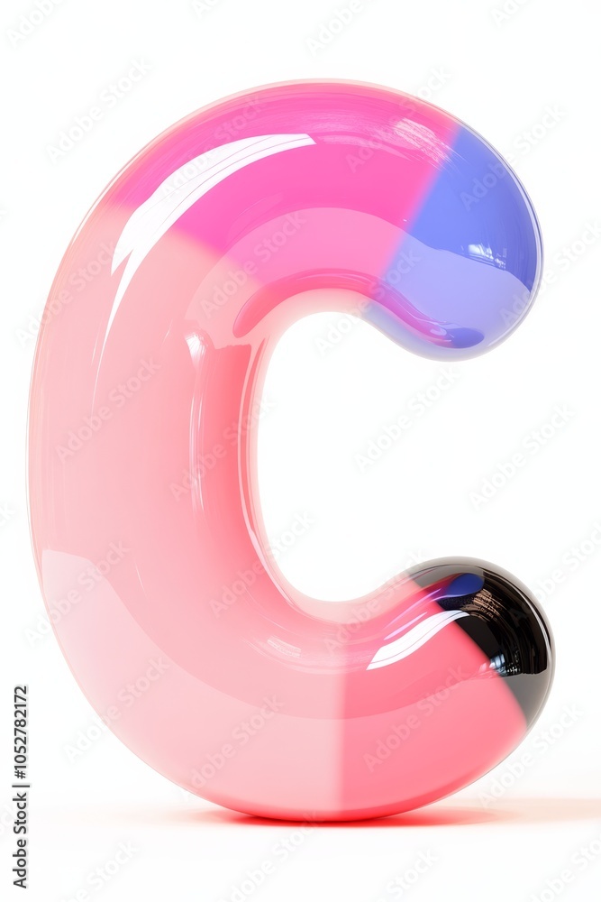 Bubbly letter C, soft and gentle copy space. Bubbly letter C, soft and gentle copy space.