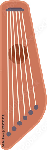 Gusli is a traditional russian stringed musical instrument creating beautiful sound with its unique design