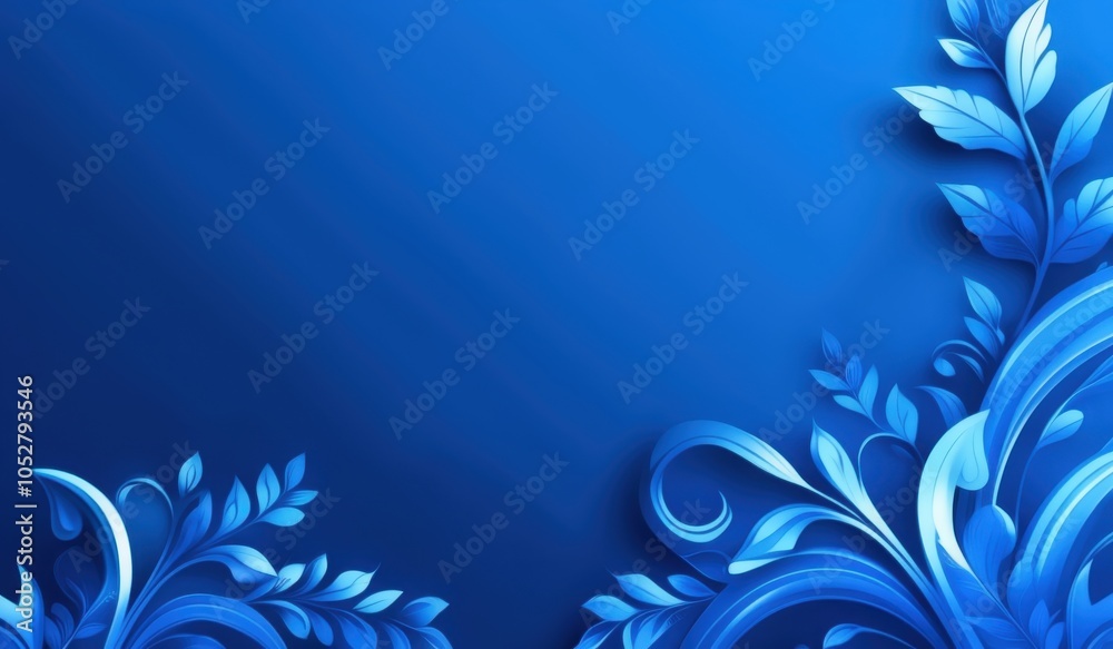 a blue background with a floral design on blue backgroung a blue background with a floral design on blue backgroung