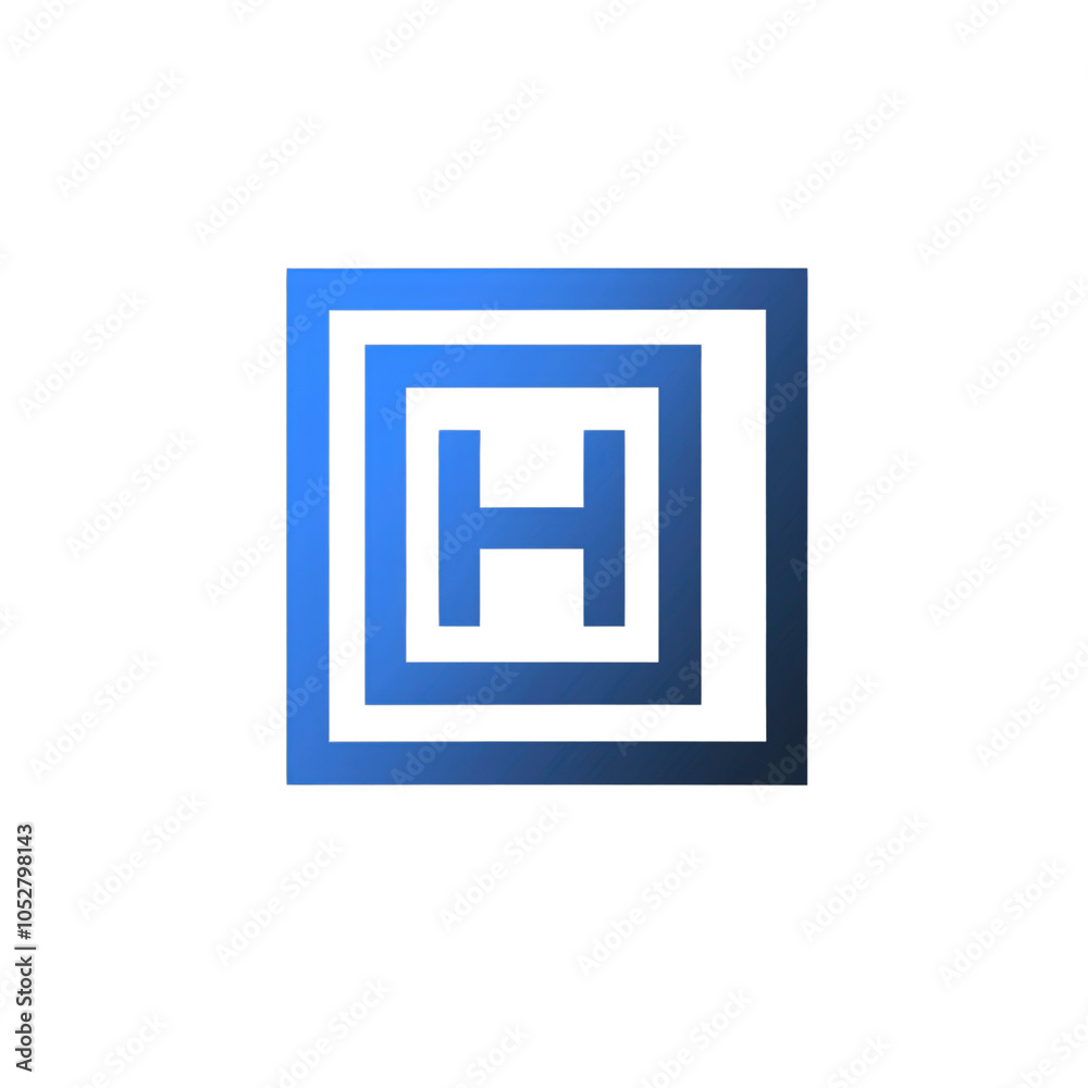 Blue and Black H Letter Logo Design Blue and Black H Letter Logo Design