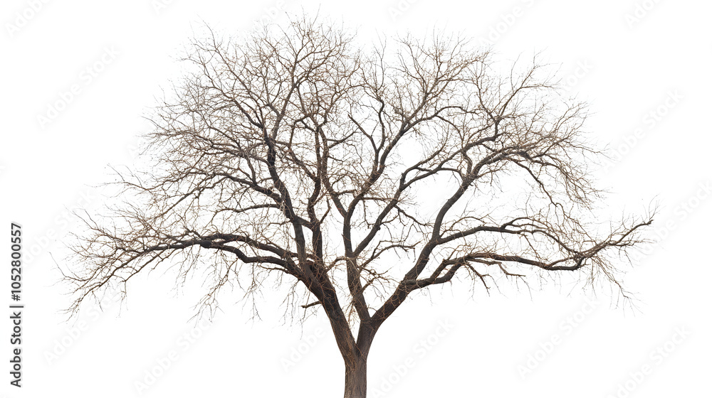 A leafless tree with exposed branches A leafless tree with exposed branches