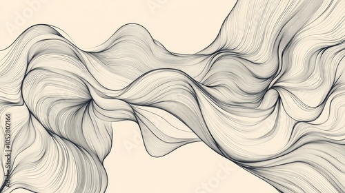 An abstract line art design...