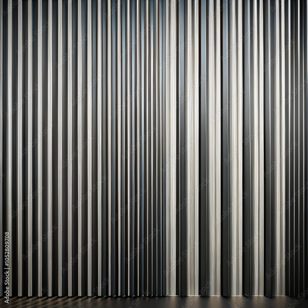 Fototapeta premium background. metal, texture, pattern, steel, design, gray, striped, lines, metallic, wallpaper, wall, material, iron, line, industrial, corrugated, backdrop, textured, backgrounds, silver, stripe, surf