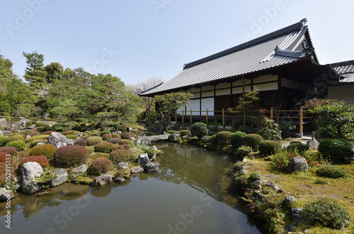 等持院　芙蓉池と方丈　京都市北区 photo