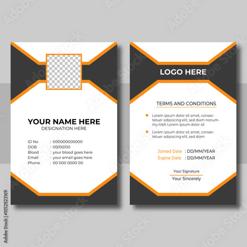 Elegant ID card template design