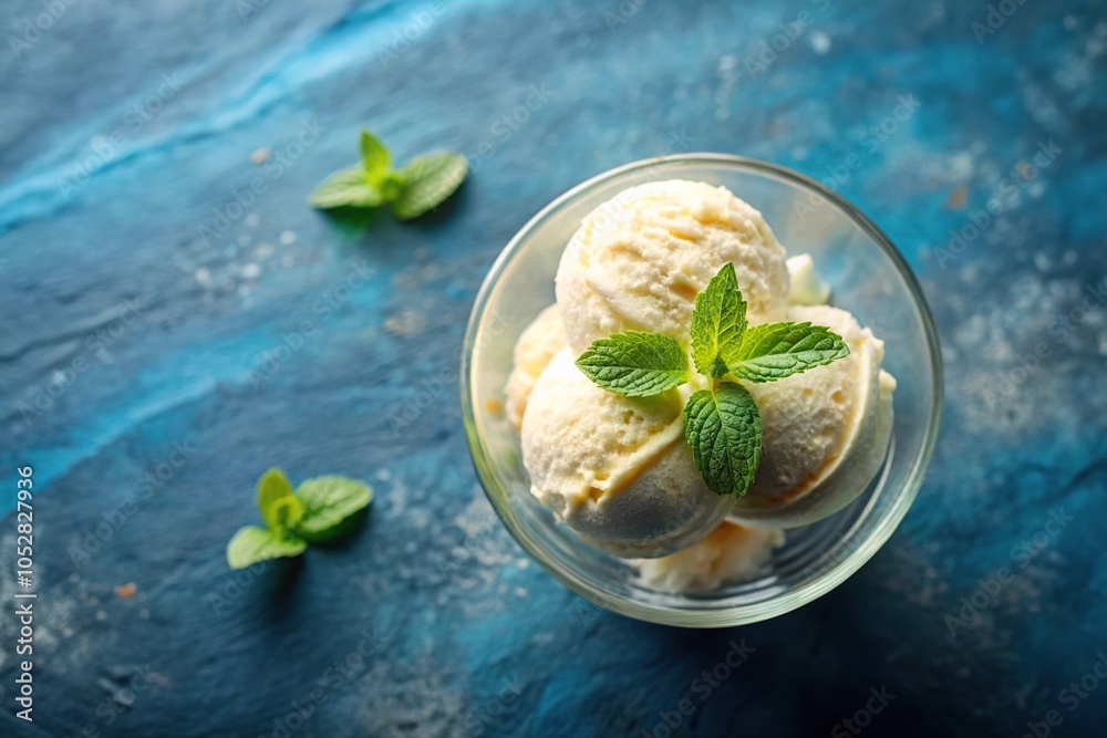 Perfect icy dessert with seamless blend of flavors and smooth creamy consistency aerial