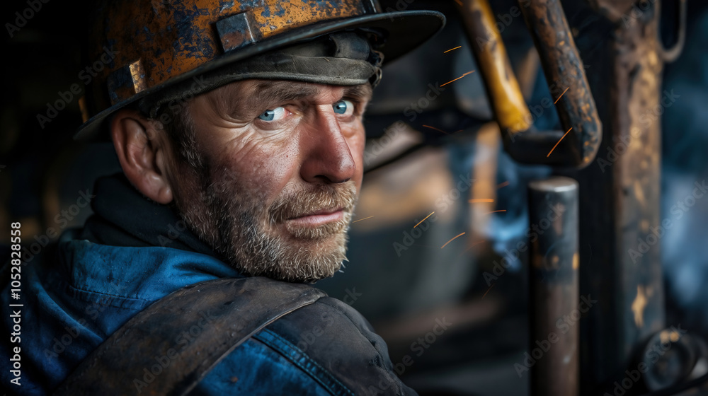 Skilled Welder. Job Profession and Labor Concept Skilled Welder. Job Profession and Labor Concept